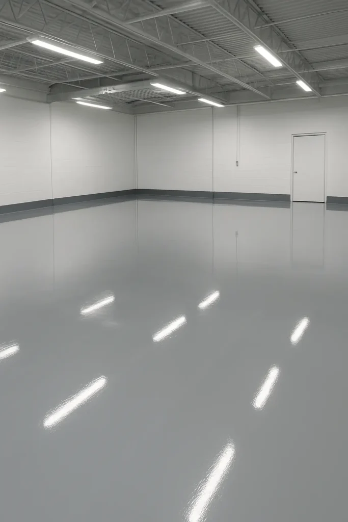 Epoxy flooring Detroit garage installation